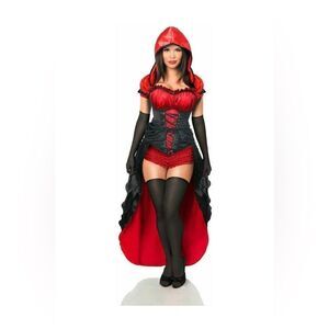 Daisy Corsets Top Drawer Red Riding Hood Costume XL